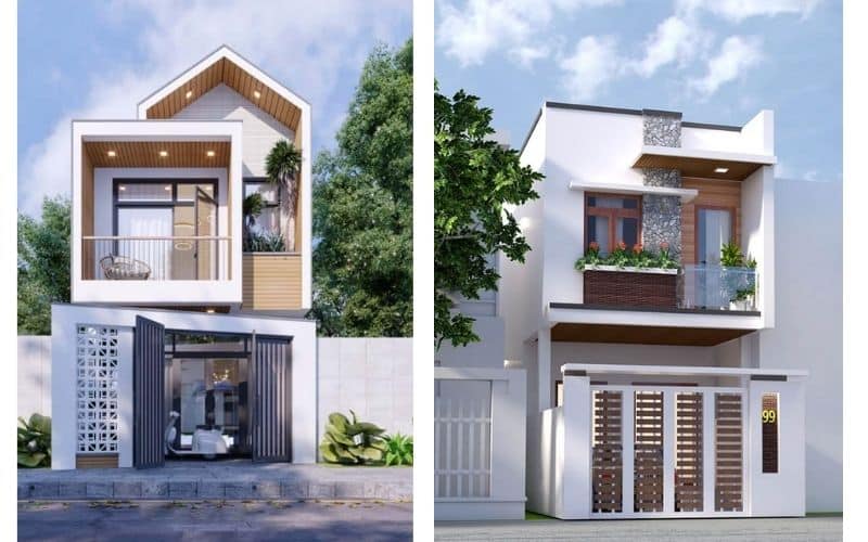 Mẫu nhà 2 tầng đơn giản
