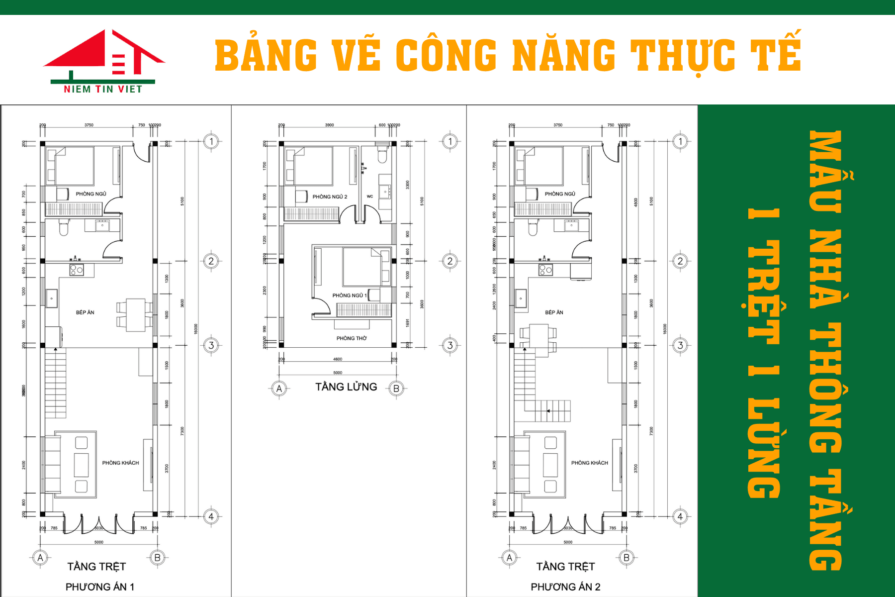 bảng vẽ công năng nhà
