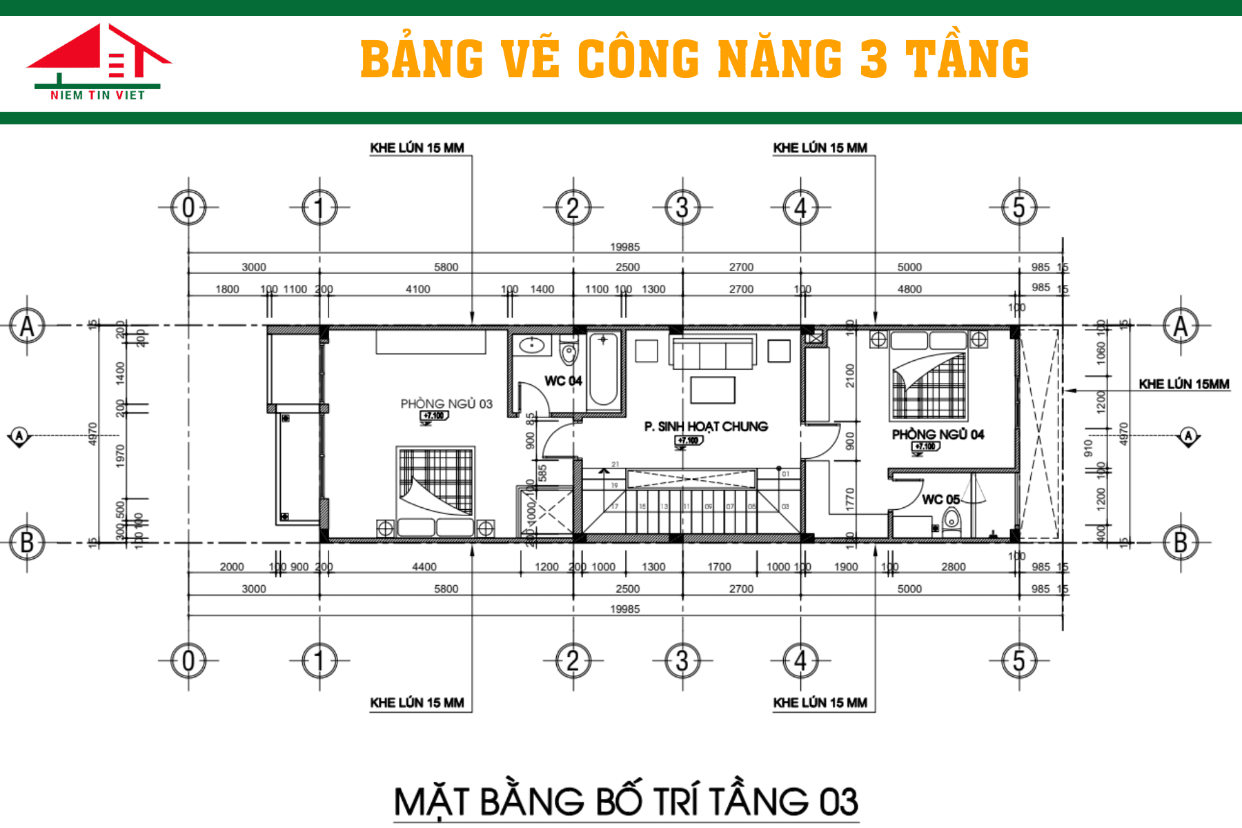 bảng vẽ công năng nhà 3 tầng - 4