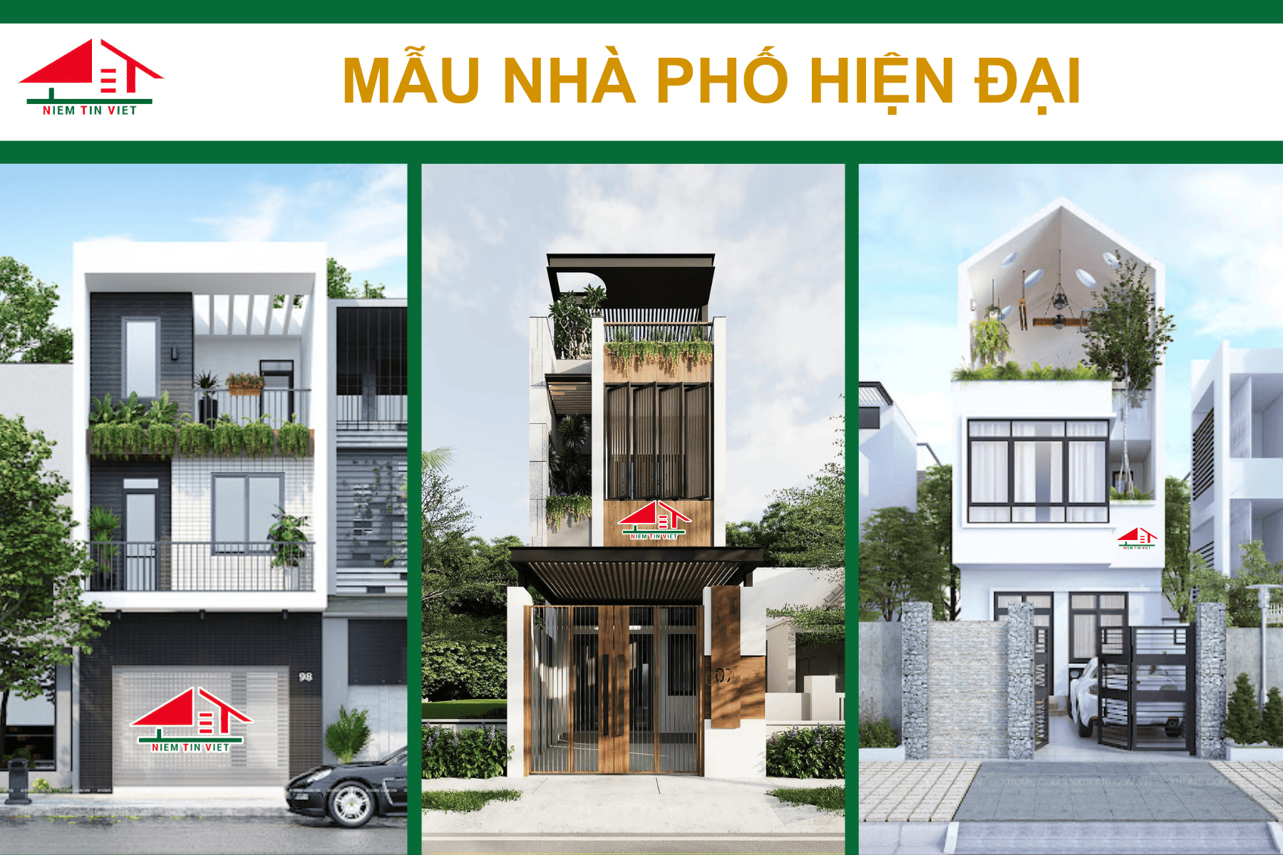 Xây nhà trọn gói quận 5 - Mẫu nhà phối hiện đại