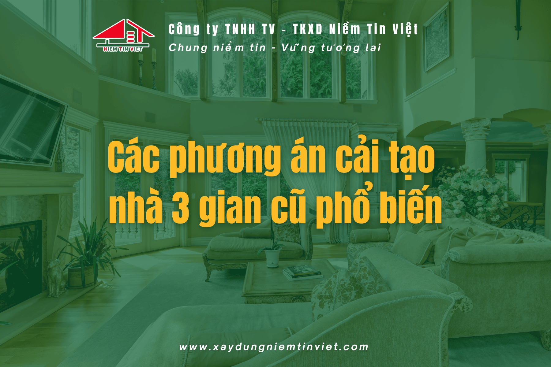 Các phương án cải tạo nhà 3 gian 