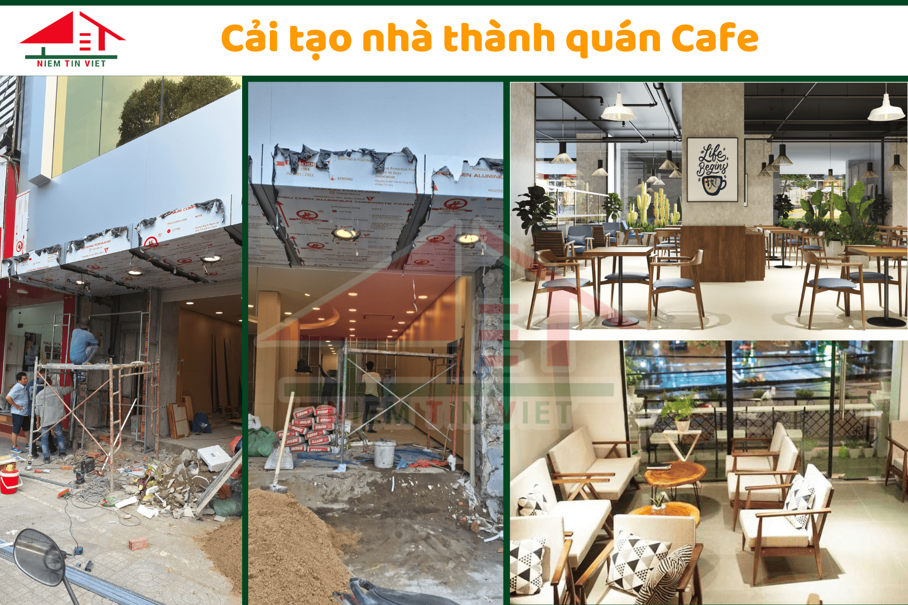 Cải tạo nhà cũ thành quán cafe đẹp