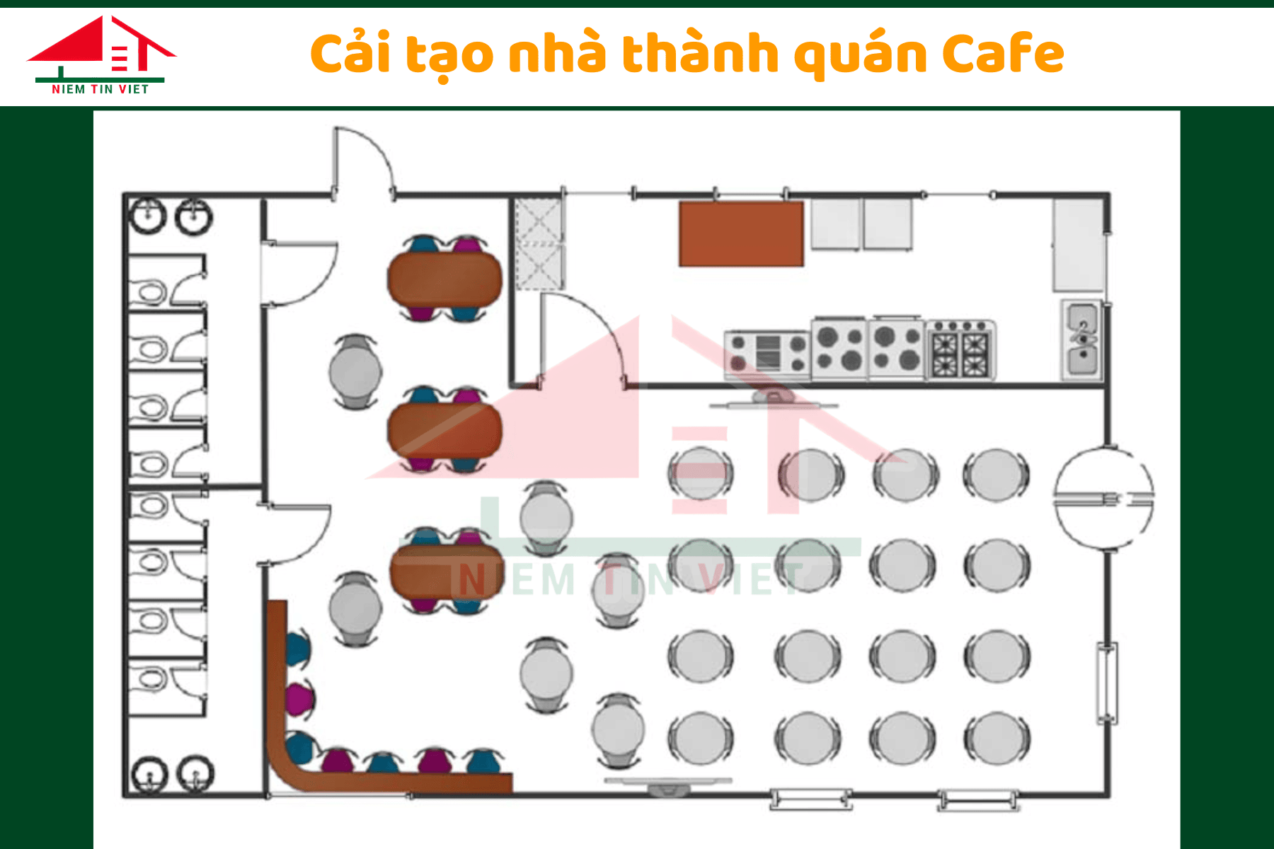 Cải tạo nhà cũ thành quán cafe đẹp