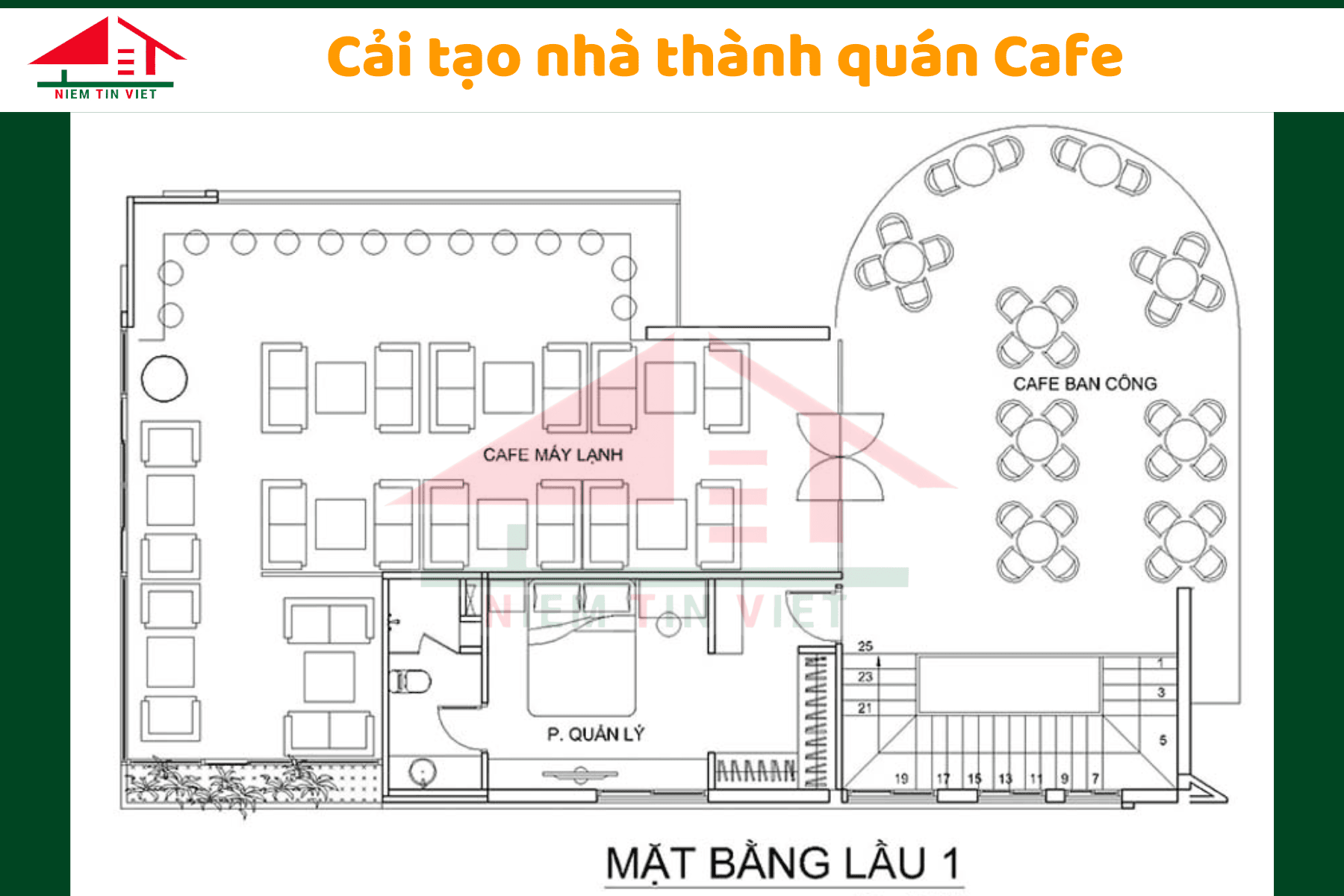 Cải tạo nhà cũ thành quán cafe đẹp
