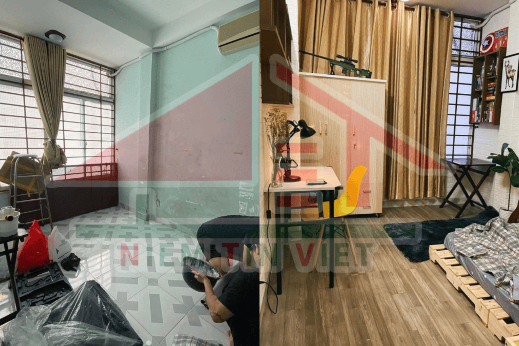 Cải tạo nhà trọ - Before After