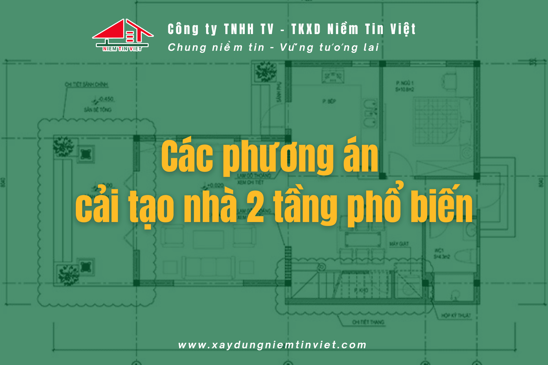 Các phương án cải tạo nhà 2 tầng