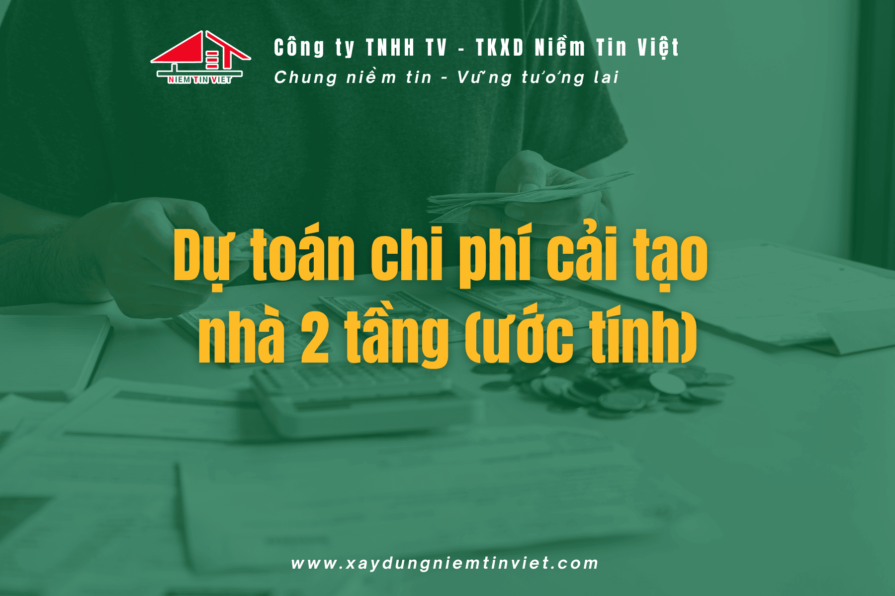 Dự toán chi phí cải tạo nhà 2 tầng