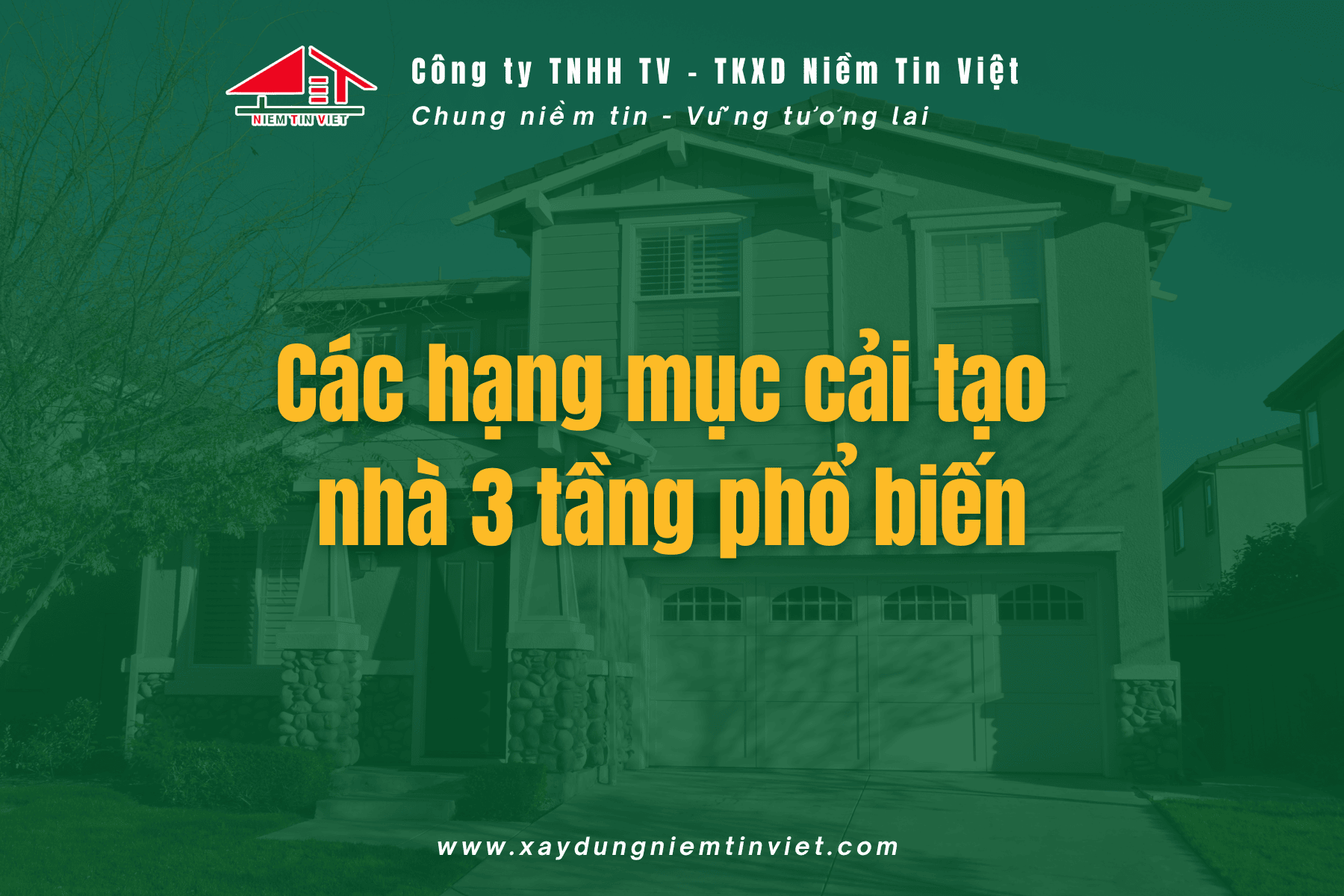 Các hạng mục sửa nhà 3 tầng 