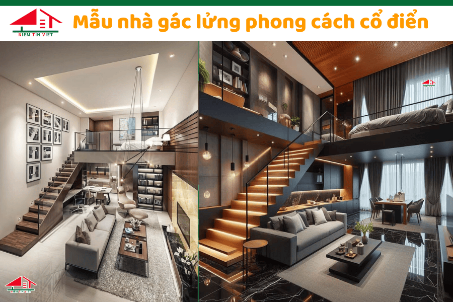 Xây nhà gác lửng - Cổ điển