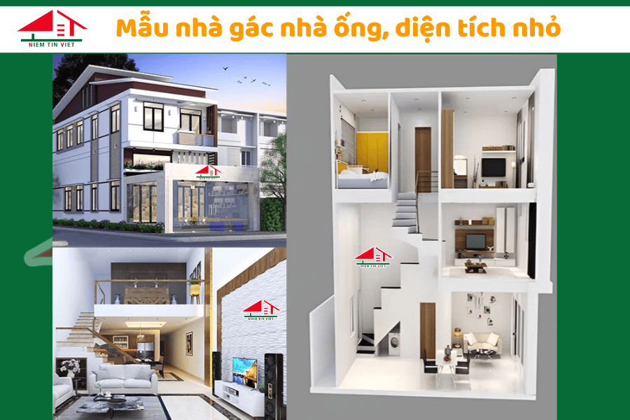 Xây nhà gác lửng - nhà ống