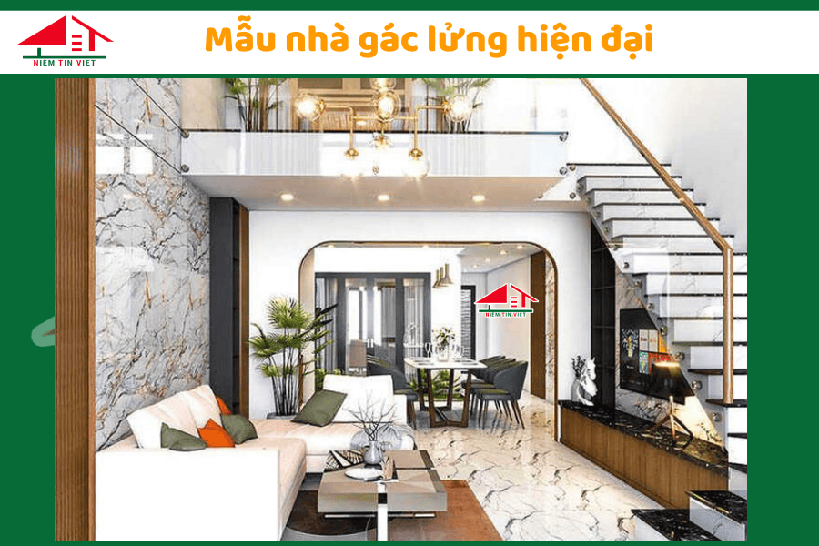 Xây nhà gác lửng - Hiện đại