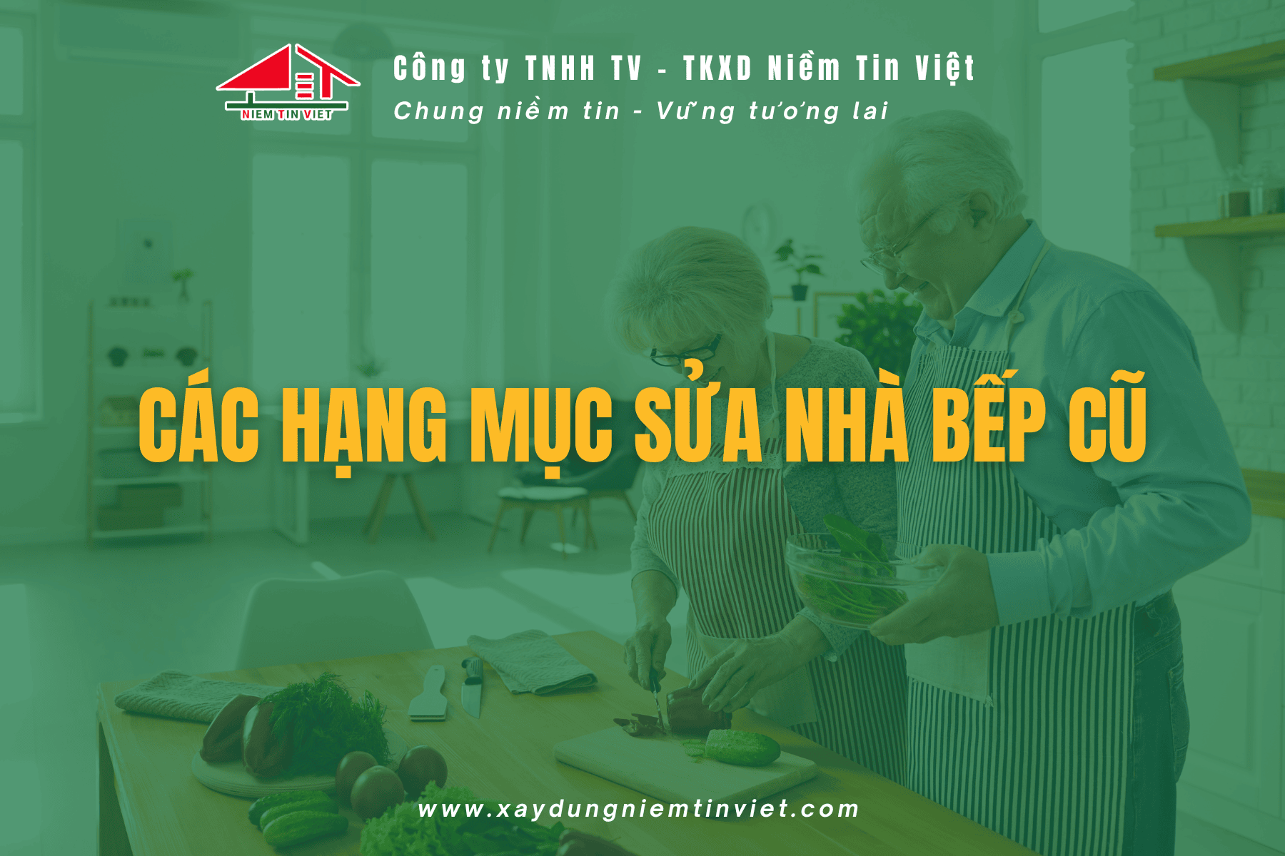 Các hạng mục sửa chữa nhà bếp cũ 