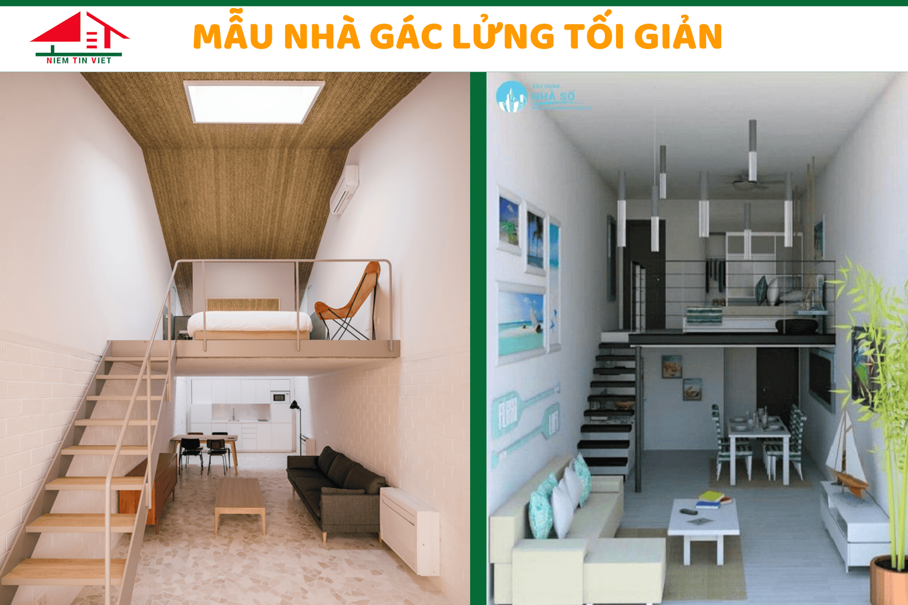 Xây nhà gác lửng 100 triệu - Đơn giản 1