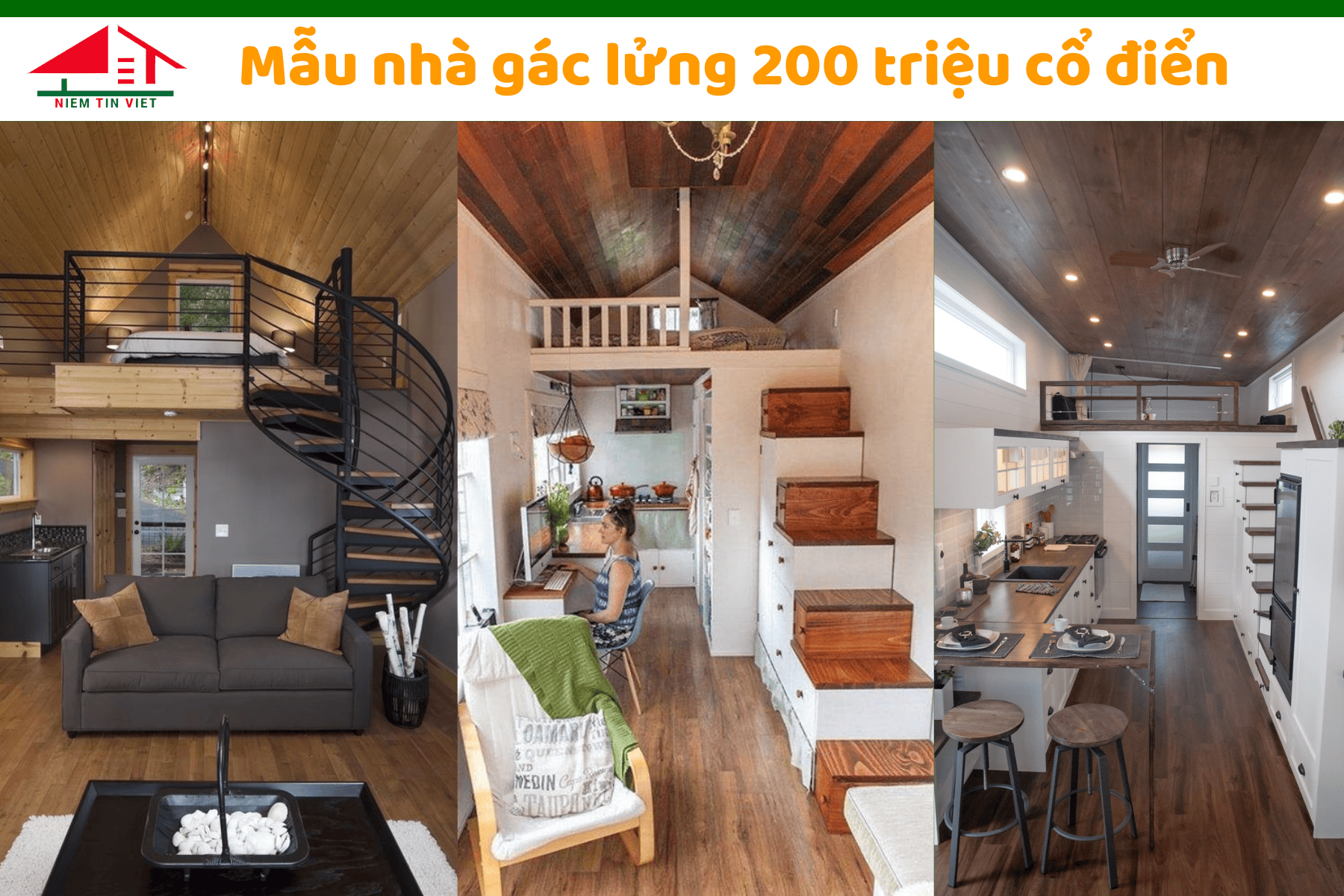 Xây nhà gác lửng 200 triệu cổ điển