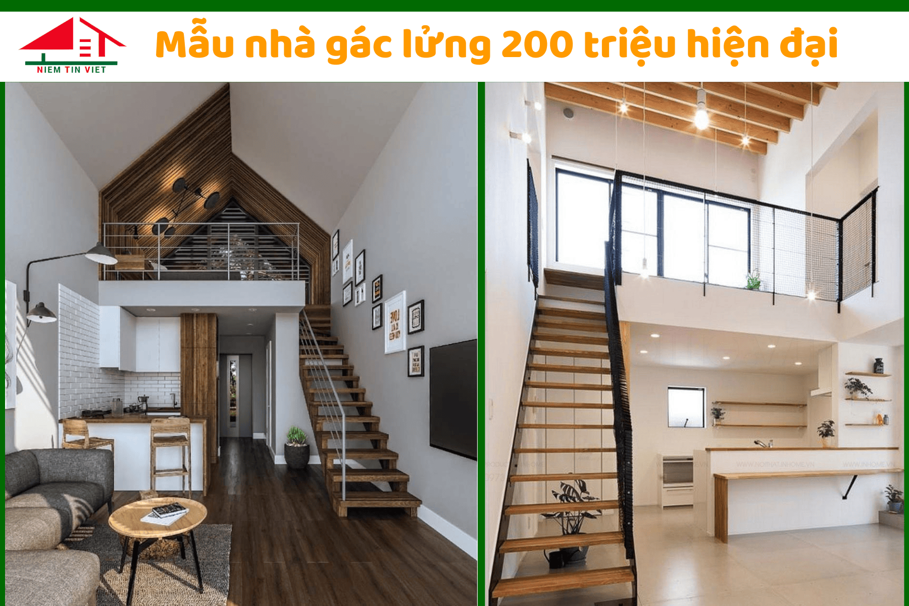Xây nhà gác lửng 200 triệu hiện đại 