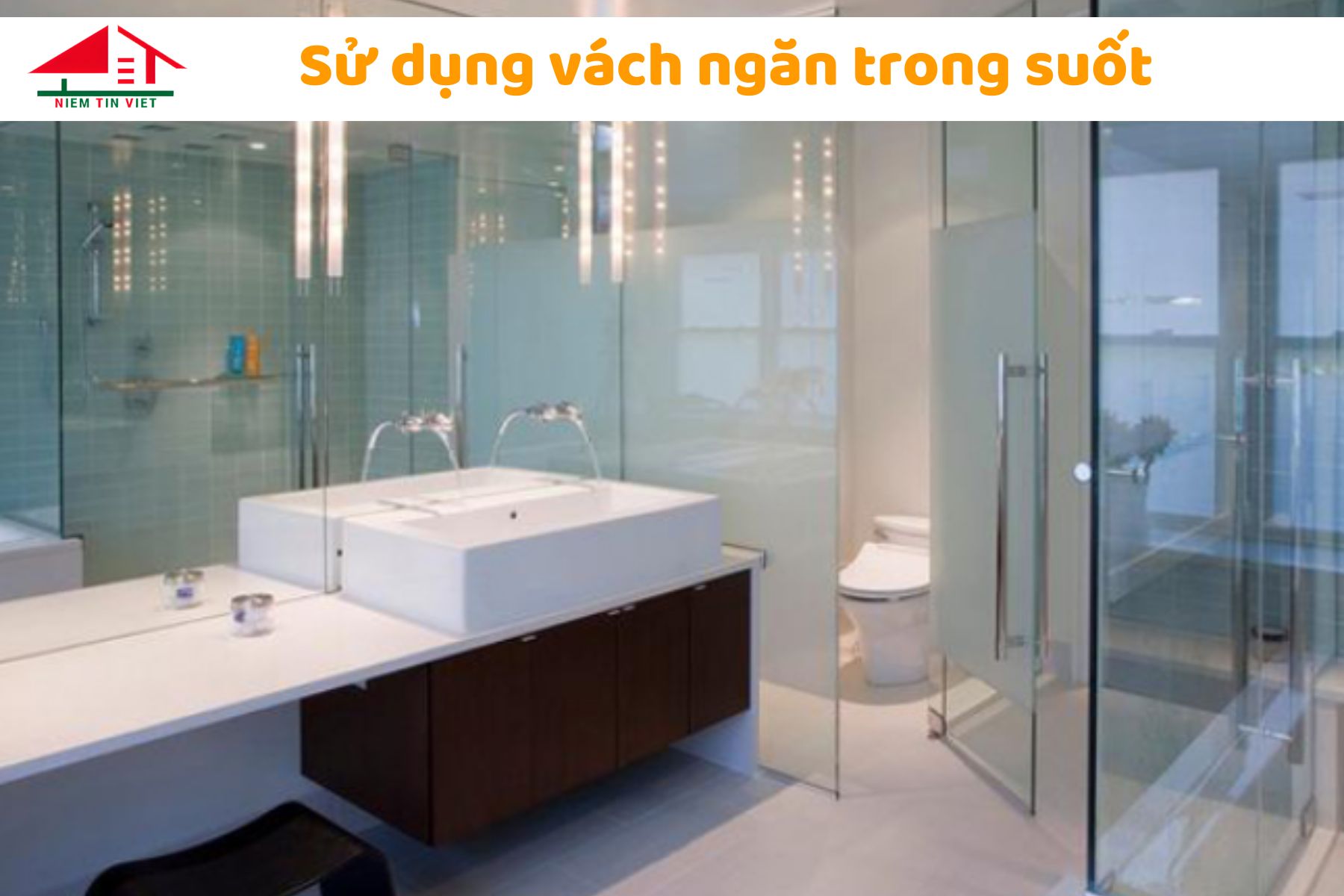 Cải tạo nhà vệ sinh cửa trong suốt