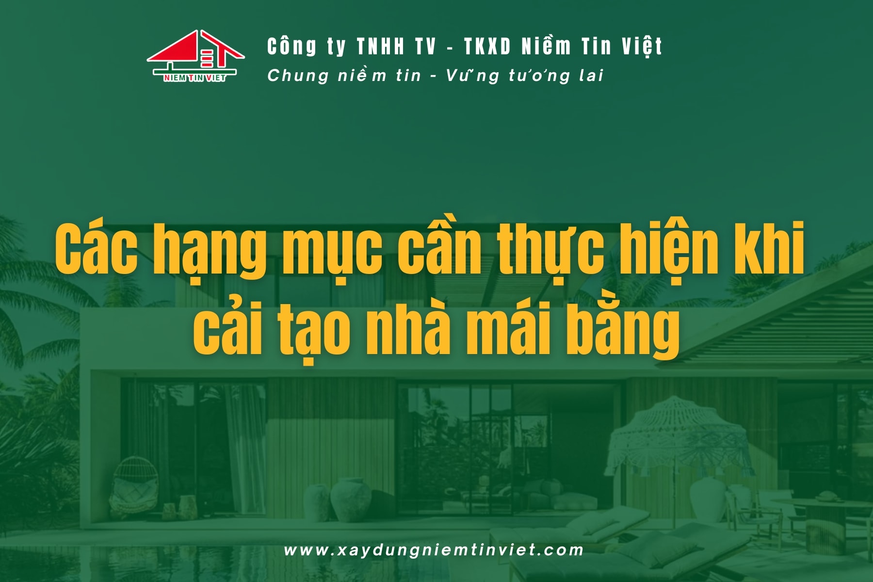 Cải tạo nhà mái bằng