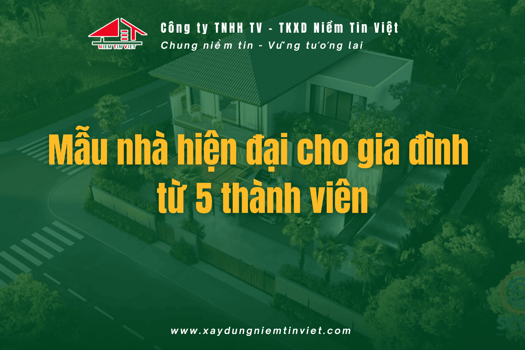 Mẫu xây nhà hiện đại dành cho gia đình