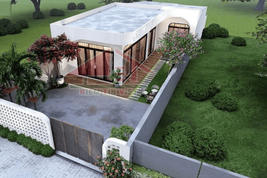 Xây nhà 500 triệu - 1 tầng có sân