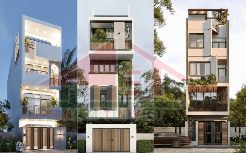 Xây nhà 4 tầng 100m2 hết bao nhiêu tiền - mẫu hiện đại