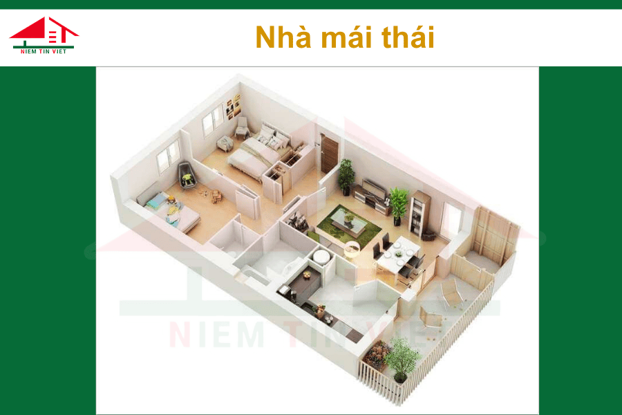Xây nhà 1 tầng 60m2 hết bao nhiêu tiền - Nhà mái thái