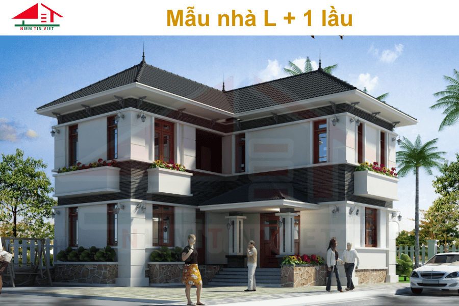 Xây nhà 1 tỷ - mẫu nàh chữ L 