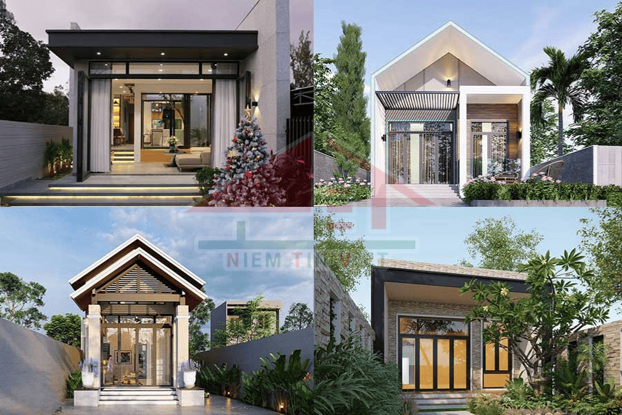 Xây nhà 400 triệu ở nông thôn - nhà 1 tầng