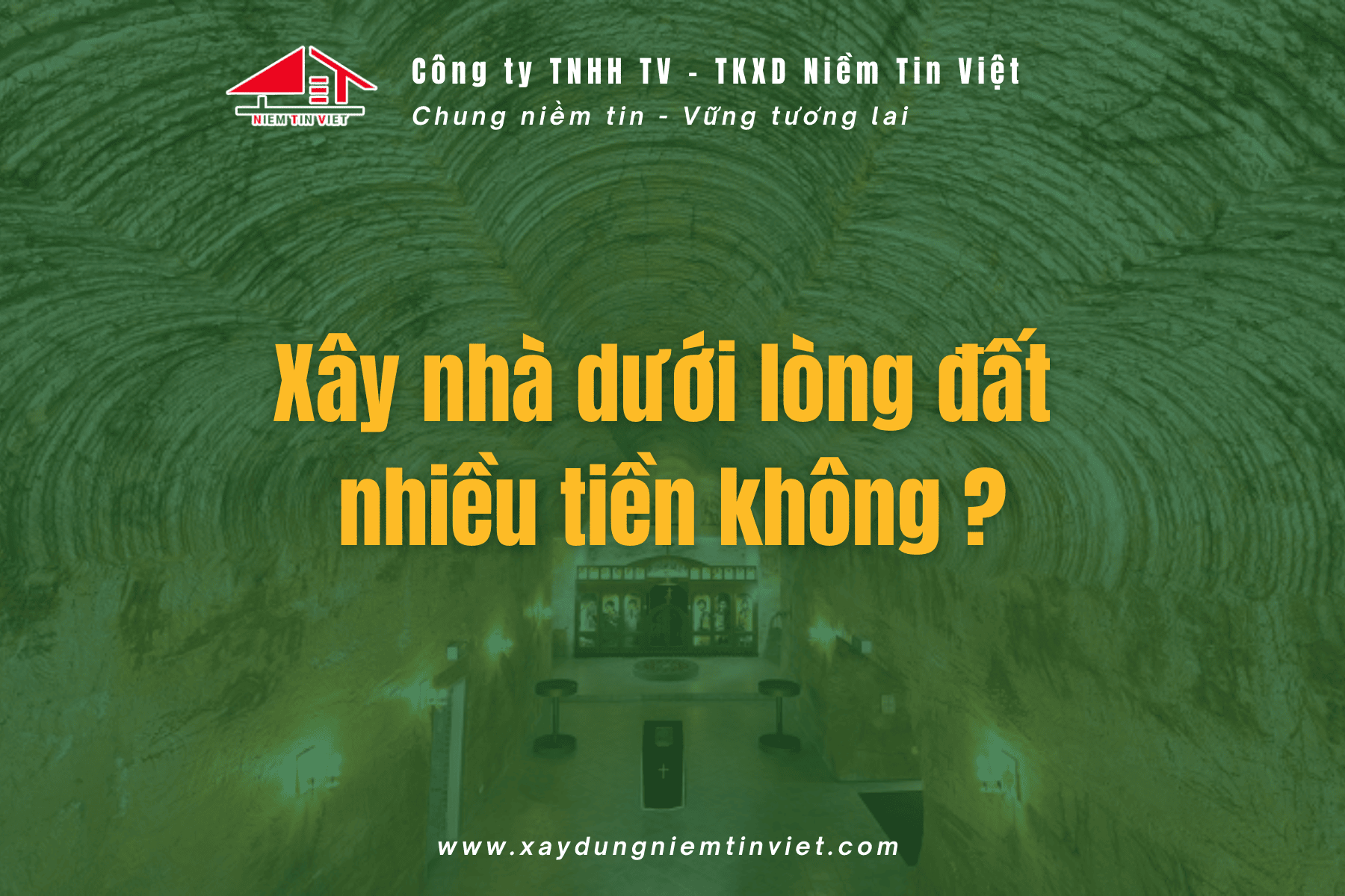 Xây nhà dưới lòng đất nhiều tiền không