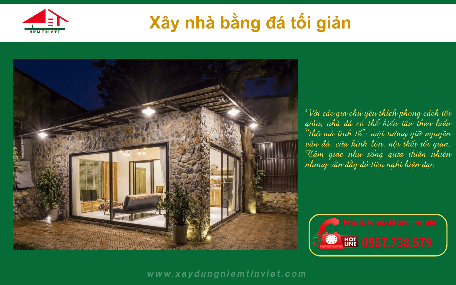 Xây nhà bằng đá - Tối Giản