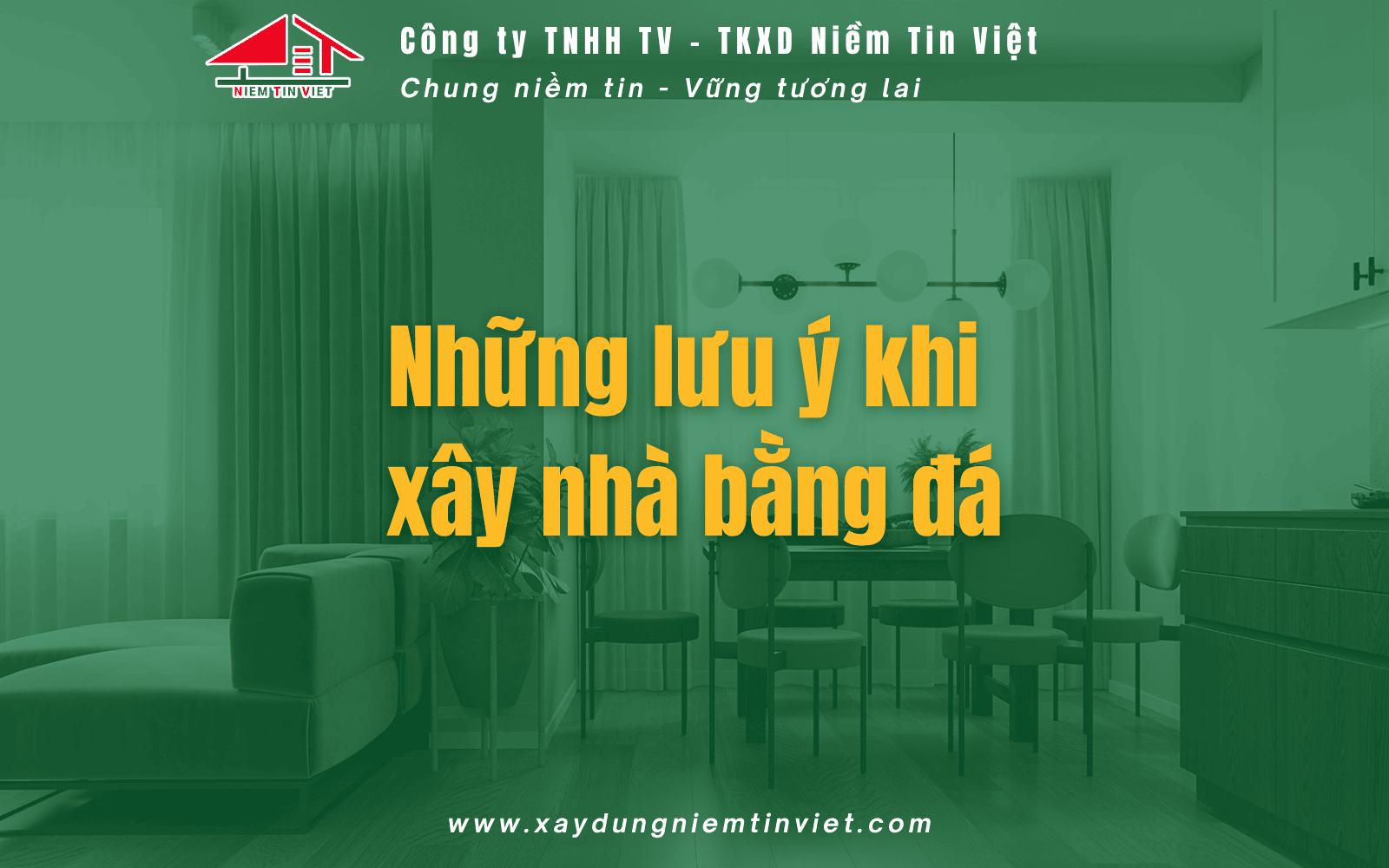 Những lưu ý khi xây nhà bằng đá