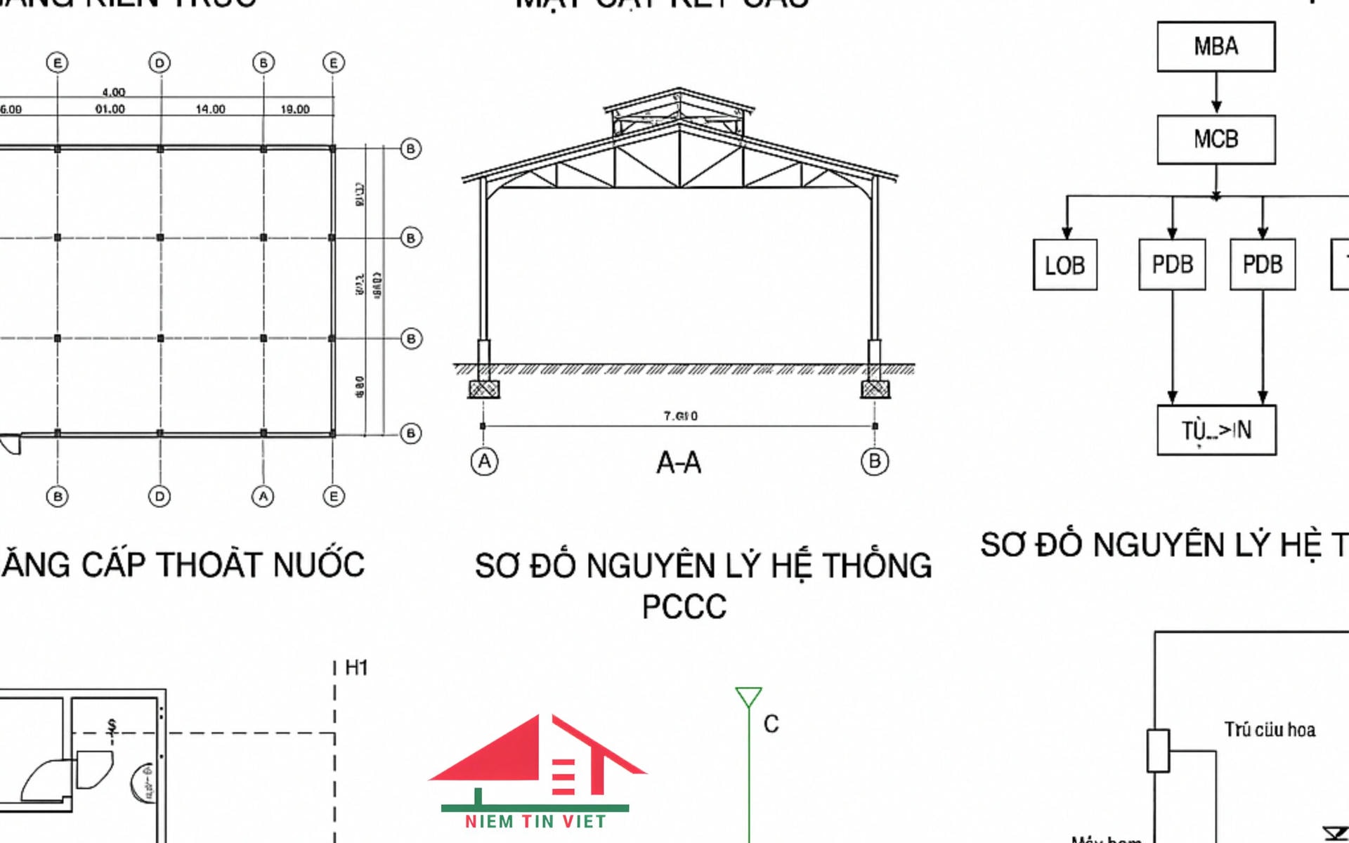 Thiết kế kiến trúc, kết cấu điện nước phòng cháy chữa cháy nhà xưởng