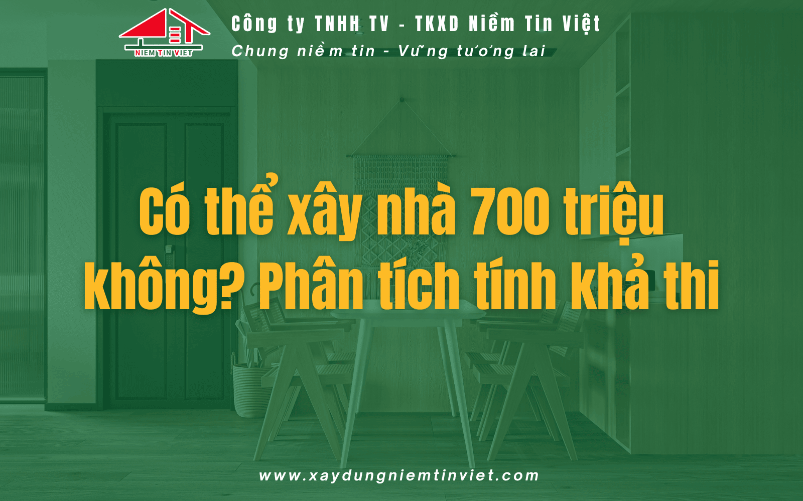 Có thể xây nhà 700tr không