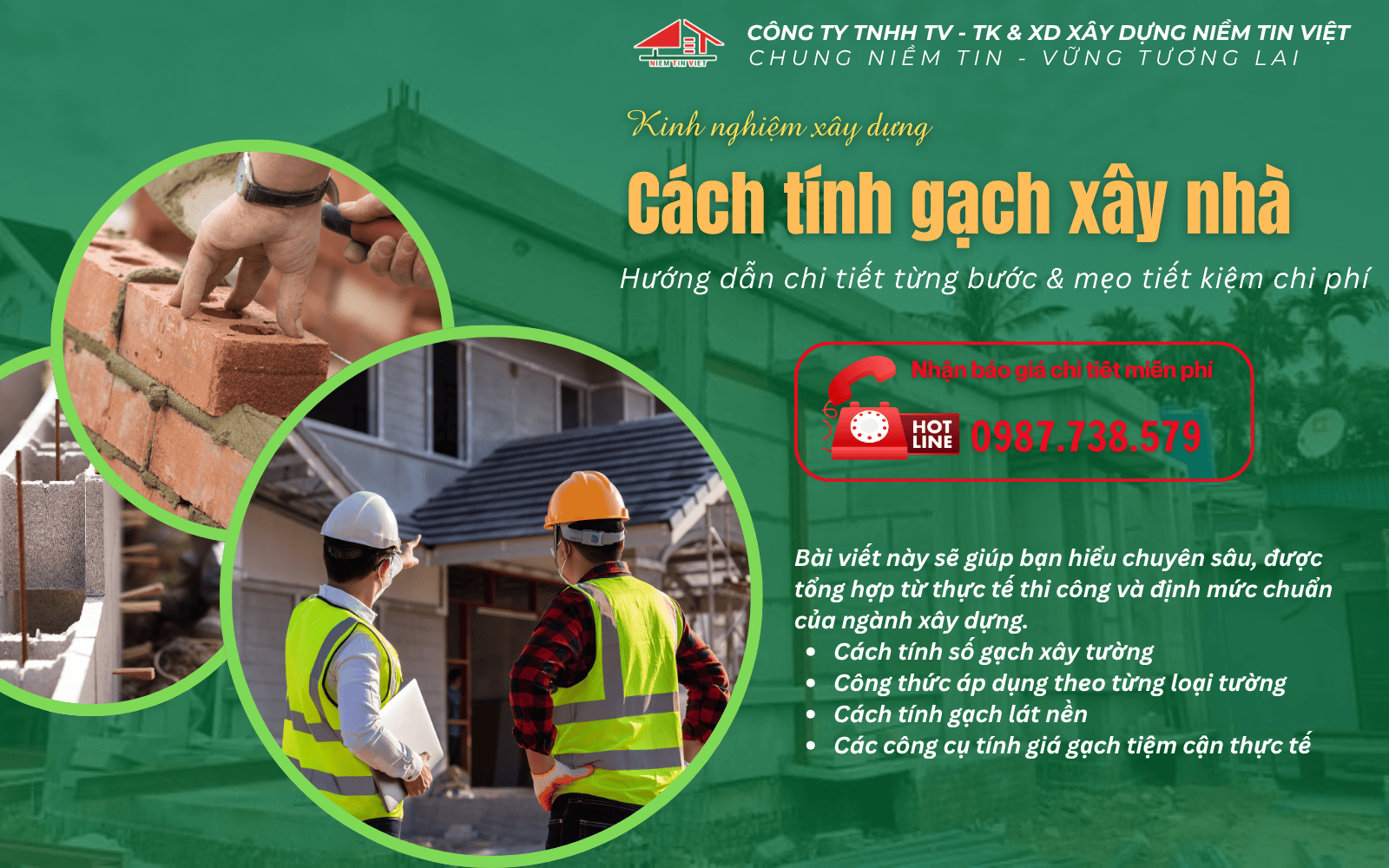 Cách tính gạch xây nhà