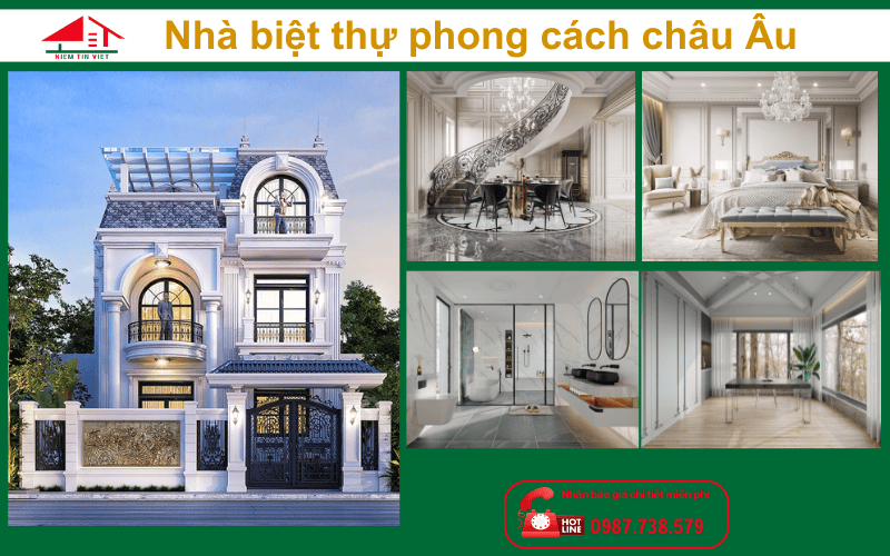 Nhà biệt thự phong cách châu âu