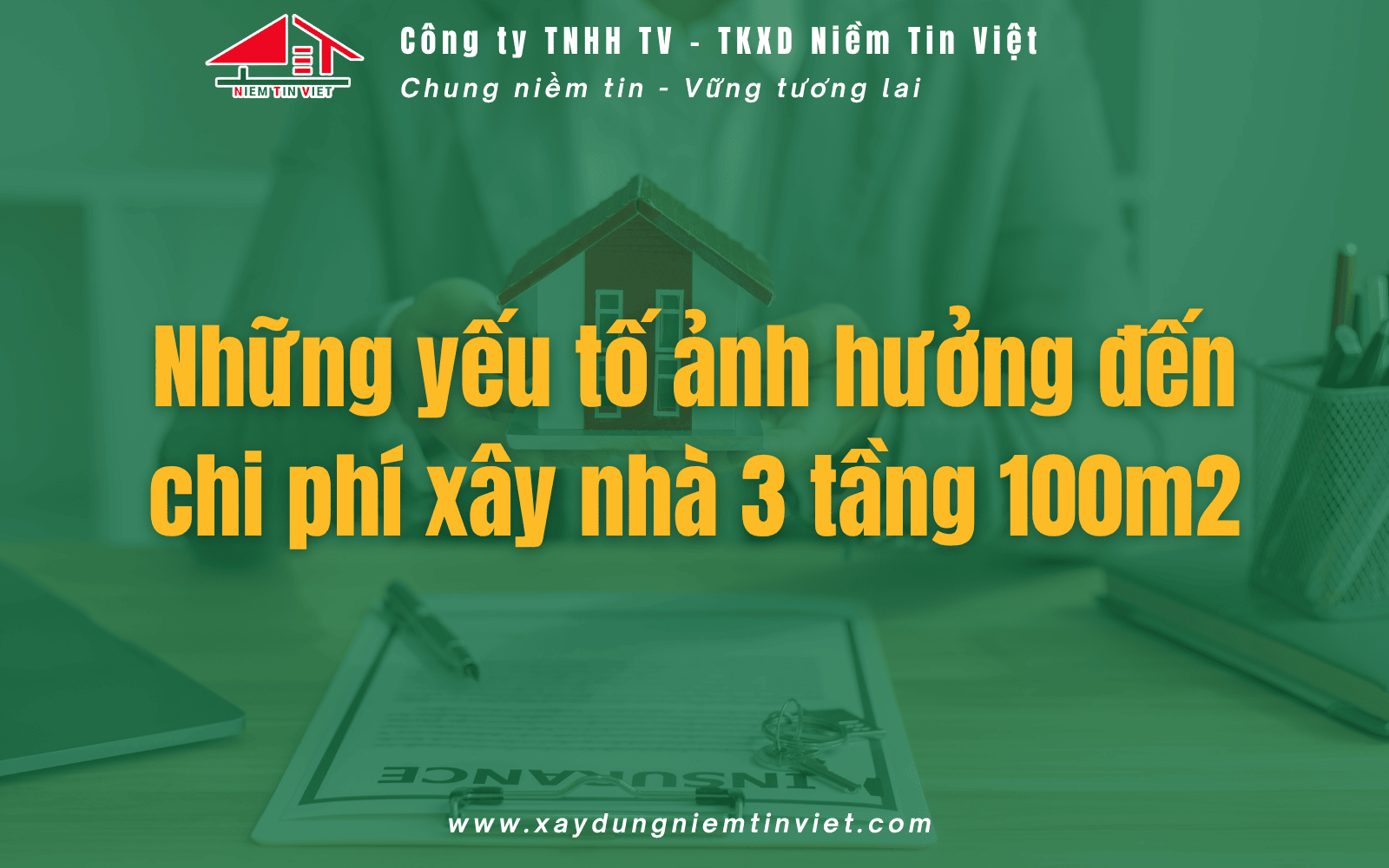 Những yếu tố ảnh hưởng đến chi phí xây nhà 3 tầng 100m2 hết bao nhiêu tiền