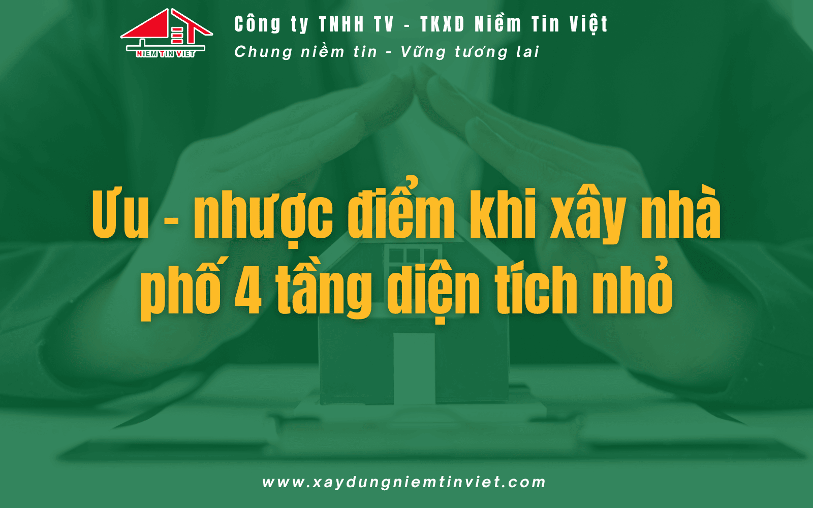 Ưu nhược điểm khi xây nhà 4 tầng 40m2