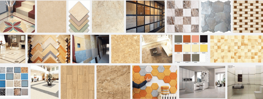 Hình ảnh thực tế gạch lát nền và gạch ốp lát được sử dụng trong các gói xây nhà