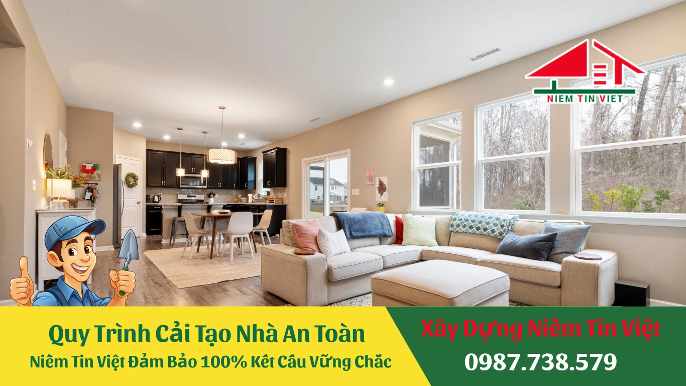 Quy Trình Cải Tạo Nhà An Toàn | Niềm Tin Việt Đảm Bảo 100% Kết Cấu Vững Chắc