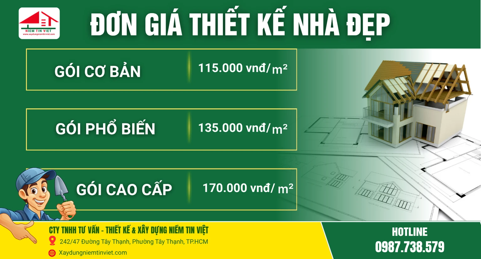 Báo giá thiết kế nhà đẹp
